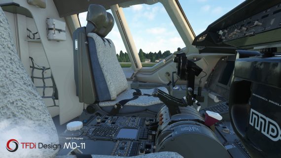 TFDi MD 11 MSFS cockpit 3