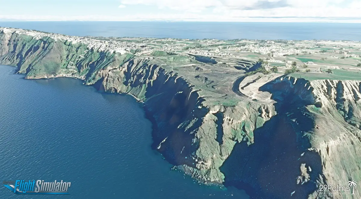29Palms Scenery Design announces Santorini Island for MSFS