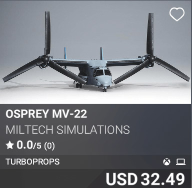 miltech simulations osprey msfs marketplace