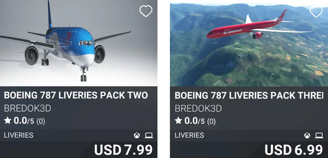 msfs marketplace new liveries march 2023