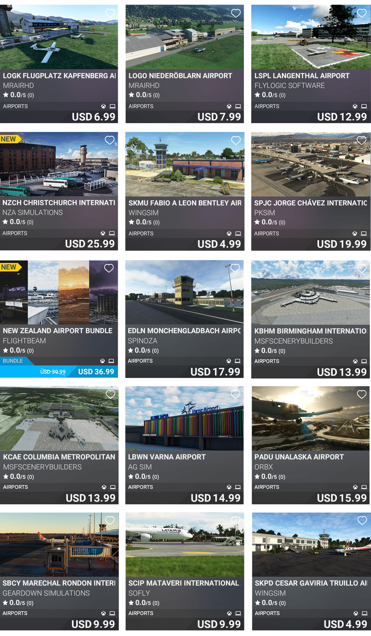 msfs marketplace update march 2023 airports
