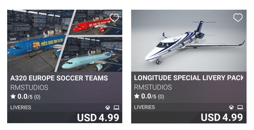 msfs marketplace update march 2023 liveries