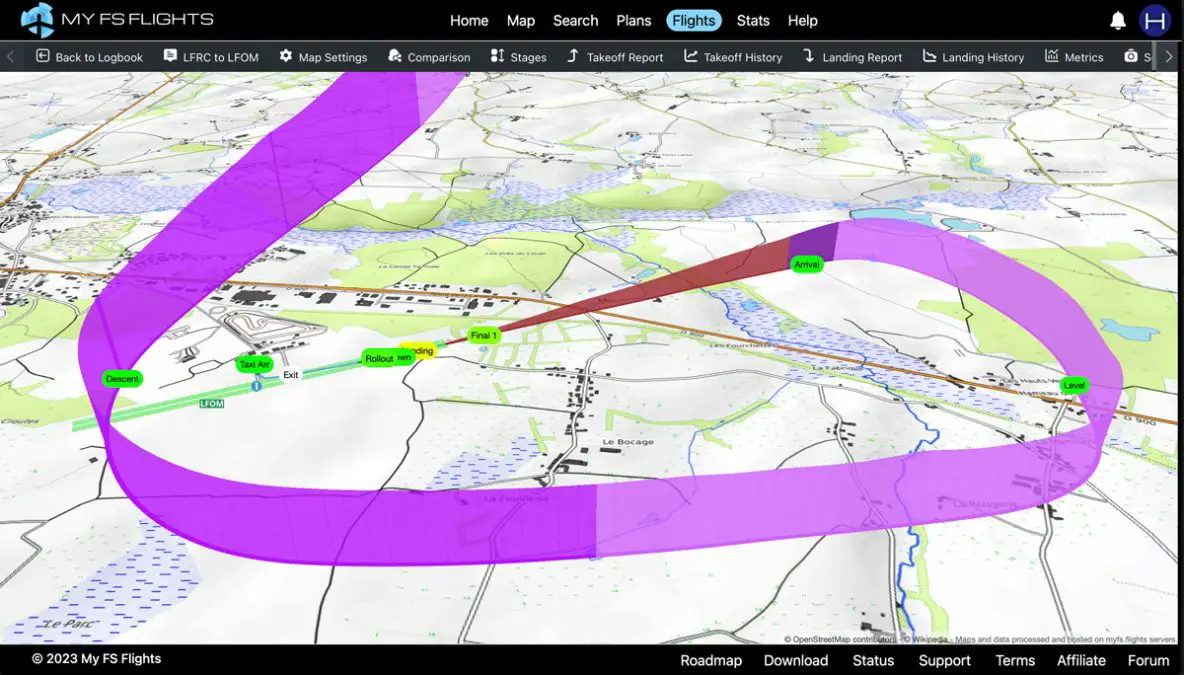 My FS Flights is the ultimate flight tracking and analysis tool for Microsoft Flight Simulator