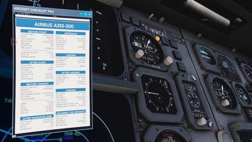 sofly msfs Aircraft Checklist Pro 3