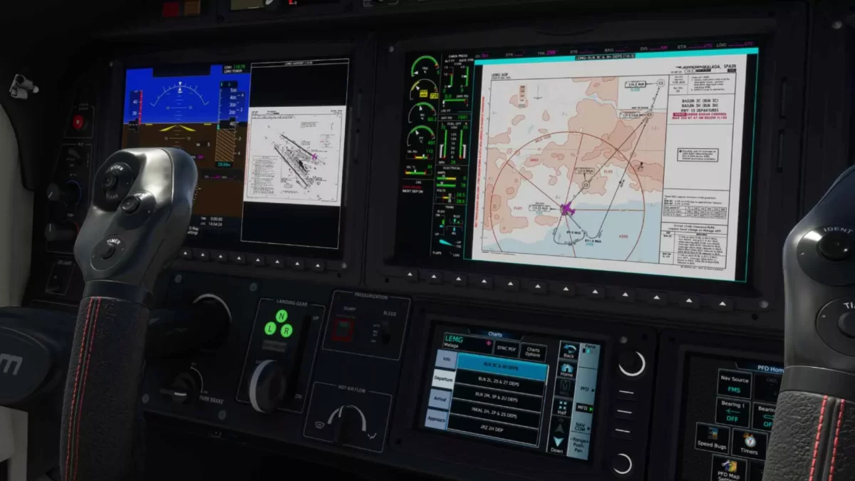 Navigraph’s new Avionics Plugin for MSFS adds Charts and Simbrief to the G3000 and G5000