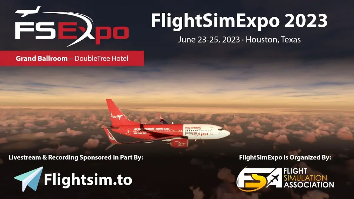 Watch today’s product announcements at FlightSimExpo 2023
