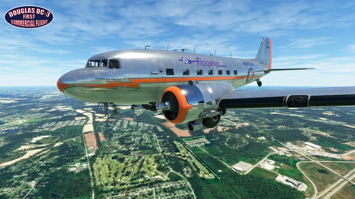 Perfect Flight DC 3 first commercial flight msfs 1