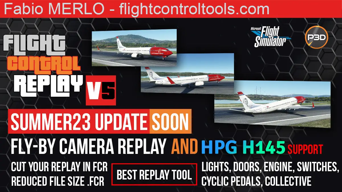Fly-by camera replays will soon come to MSFS with FlightControlReplay