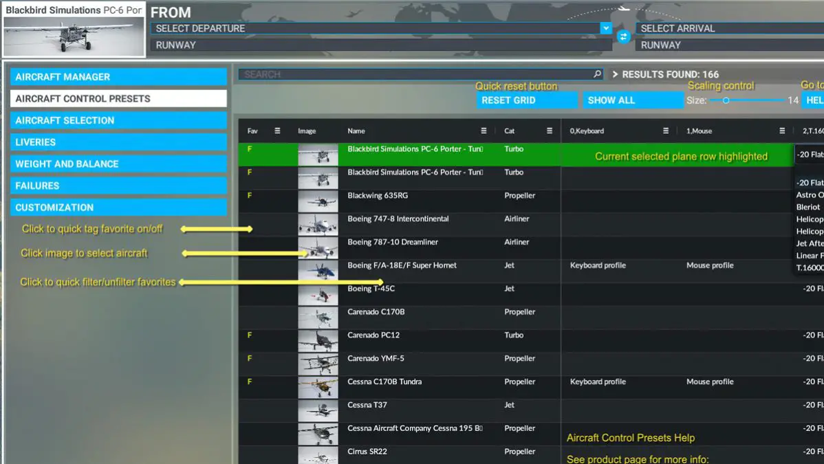 Sonicviz Aircraft Manager, an alternative aircraft selection panel for MSFS, is now available in the Marketplace