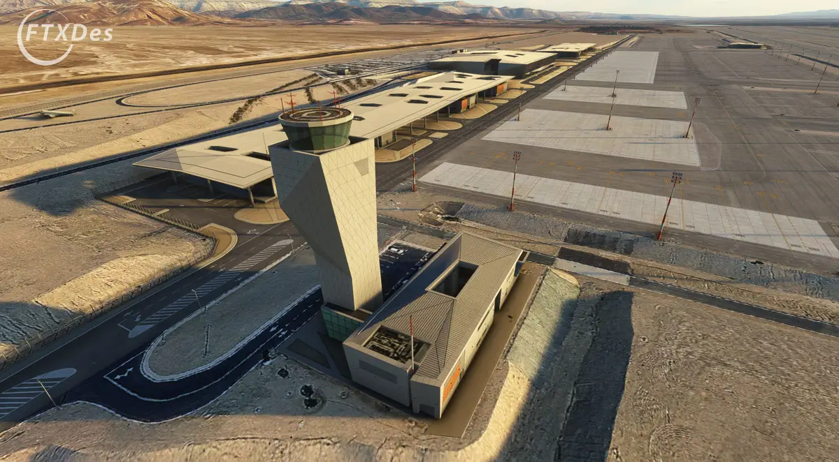 FTXDes developing stunning model of Ramon International Airport for MSFS