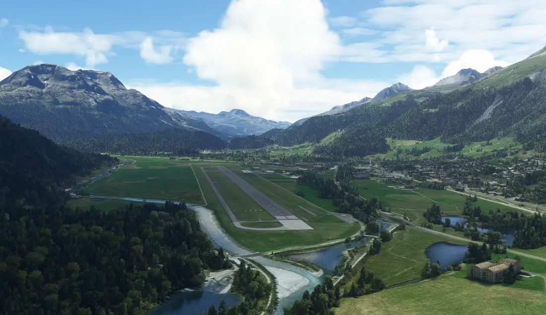 FlyLogic’s Samedan Airport is a stunning rendition of one of the highest airports in Europe