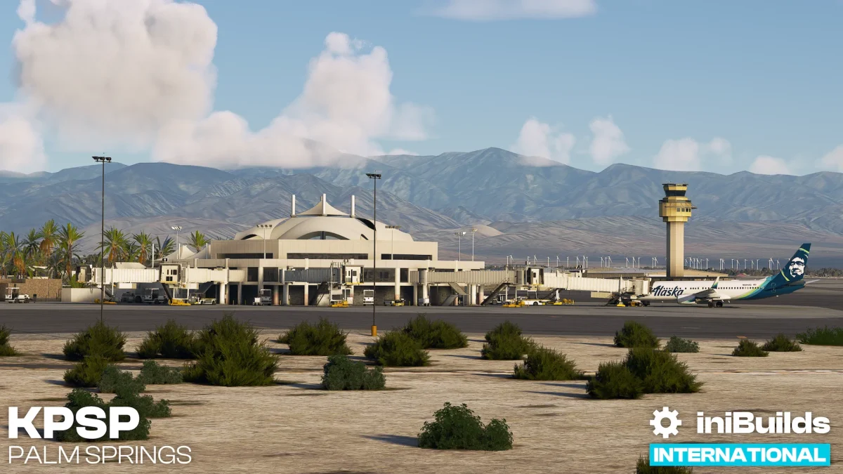 iniBuilds releases KPSP Palm Springs Airport for MSFS