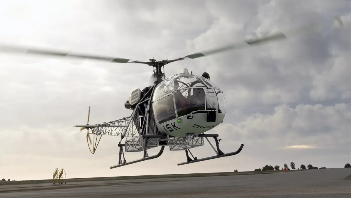 Taog’s Hangar is out with a new helicopter for MSFS, the SA315B Lama