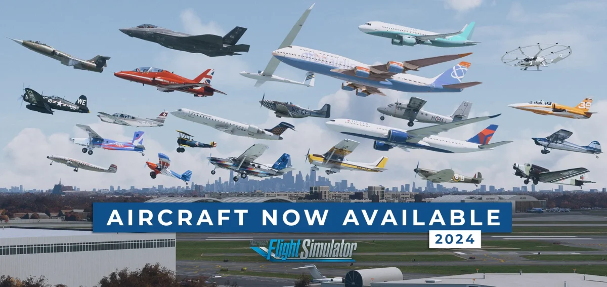 Our updated list of aircraft currently available for Microsoft Flight Simulator