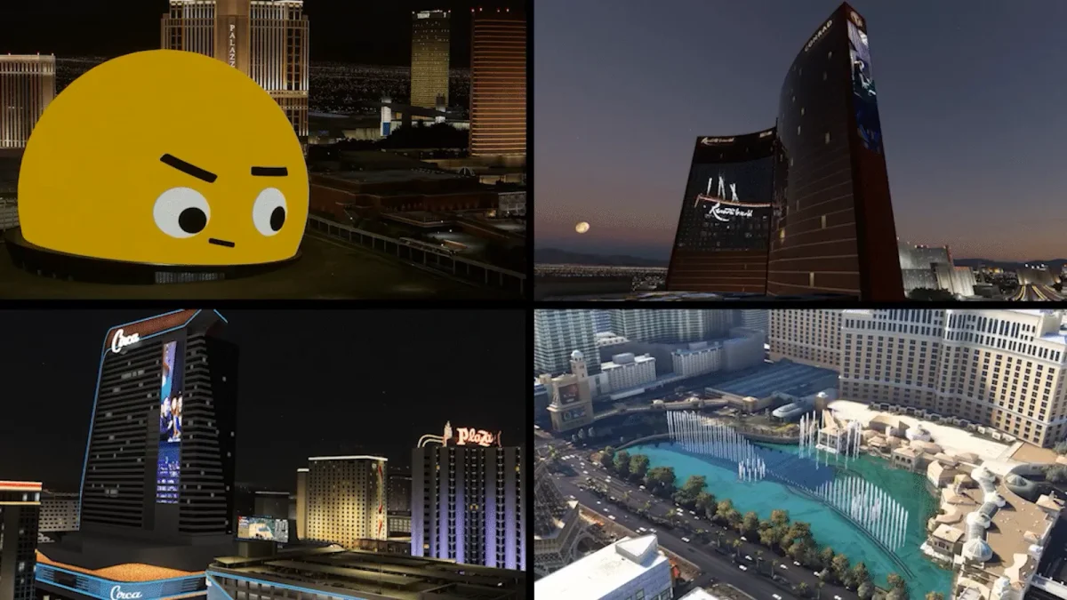 FlyTampa updates Las Vegas Scenery for MSFS with animated MGM Sphere