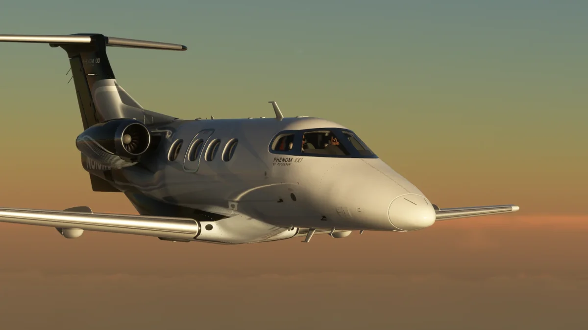 Cockspur’s Phenom 100 is now available for Microsoft Flight Simulator
