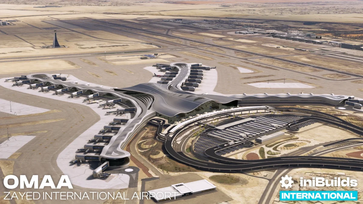 iniBuilds Releases Abu Dhabi’s Zayed International Airport for MSFS