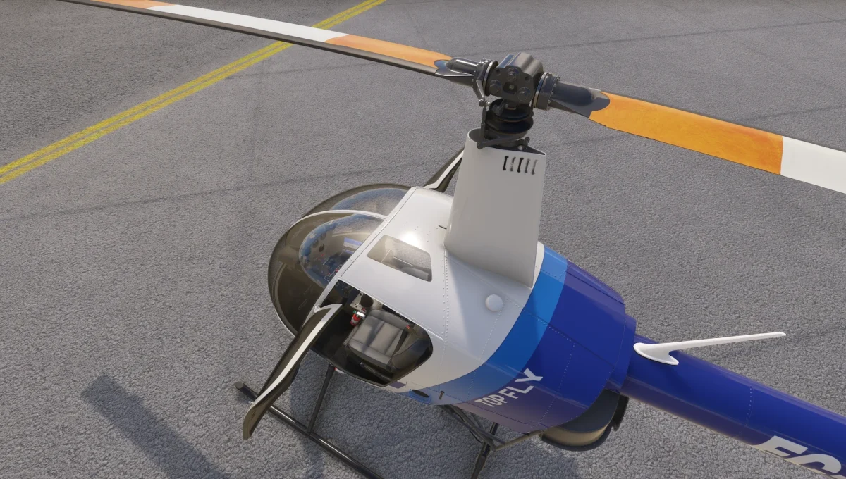 Cowan Sim R22 helicopter MSFS 1