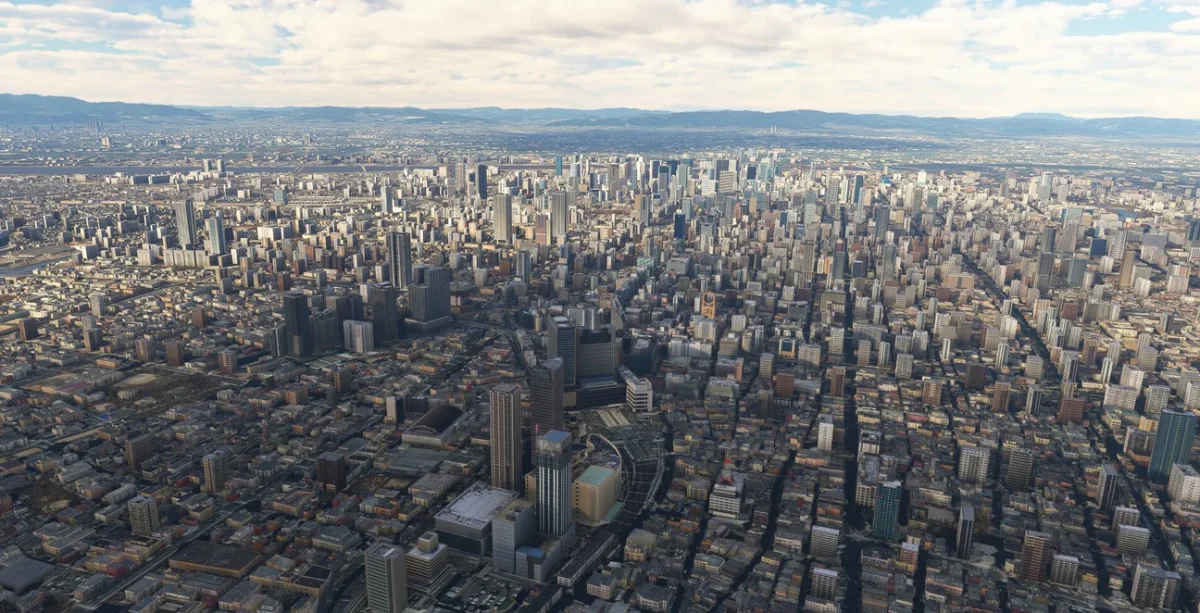 SamScene3D continues its city overhaul series for MSFS with Osaka,  Japan