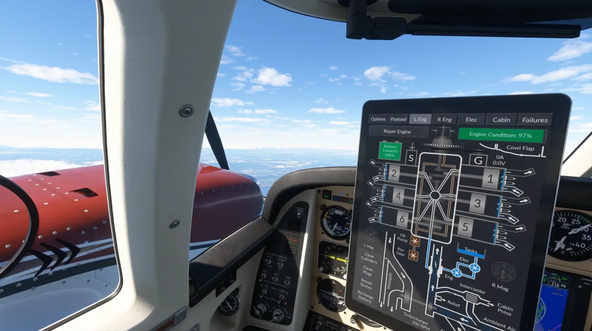 See how Black Square’s tablet interface for the Dukes works in Microsoft Flight Simulator