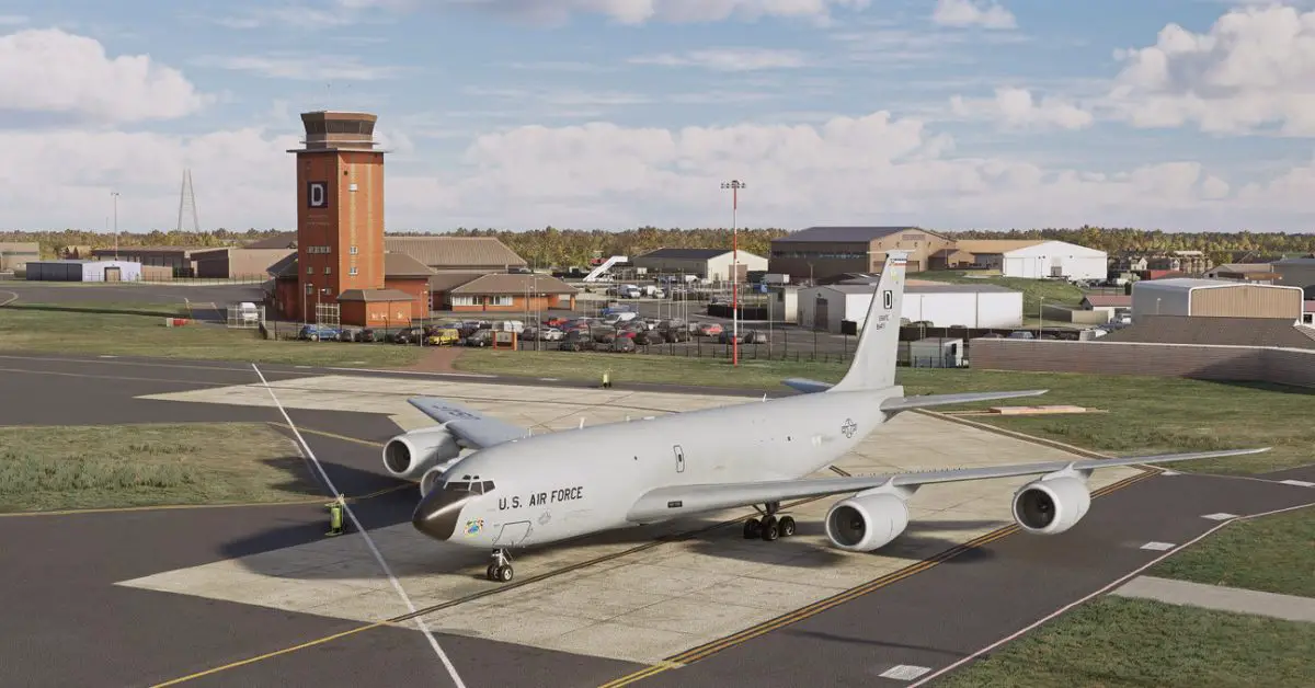 RAF Mildenhall, home of the USAF 100th Air Refueling Wing, is now available for Microsoft Flight Simulator