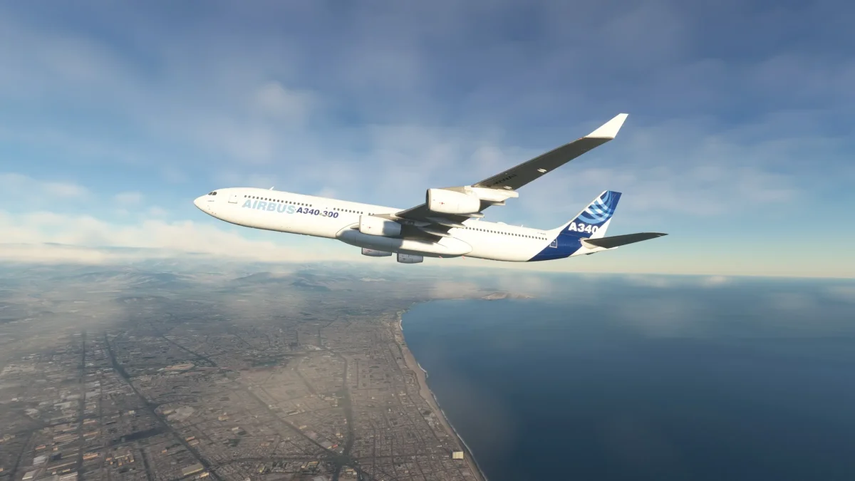 LatinVFR’s Airbus A340 is launching this month for Microsoft Flight Simulator