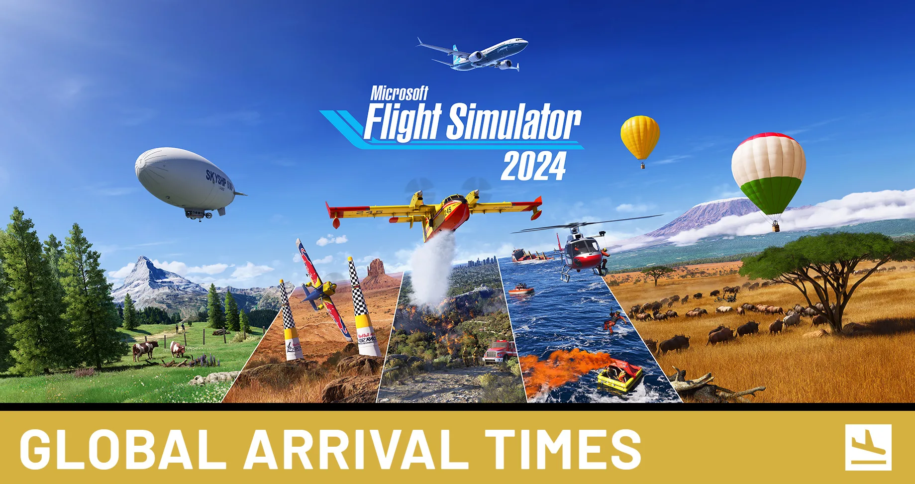 Here are the Global Launch times for Microsoft Flight Simulator 2024