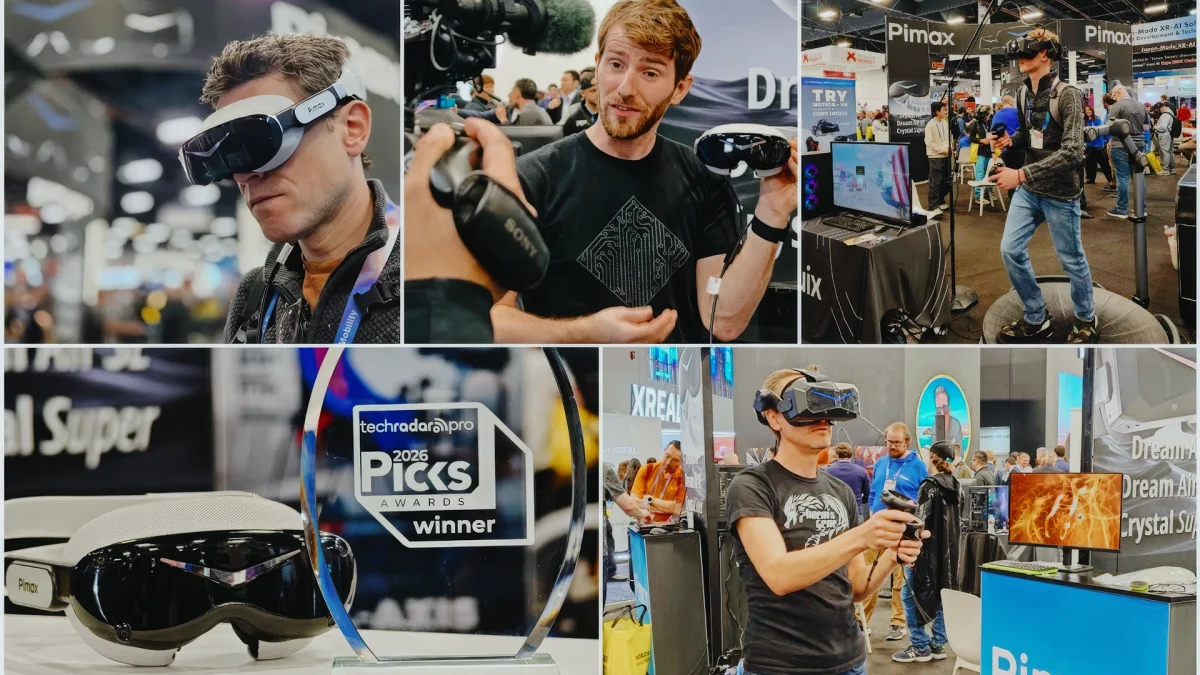 Pimax finally debuts production Dream Air and flagship Micro-OLED at CES 2026