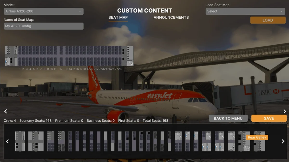 Passenger2x Custom Seat Map