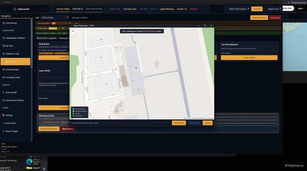 clear2land career addon msfs free 3.png