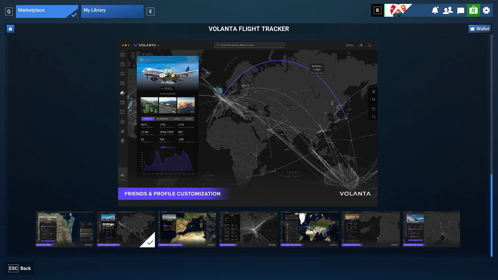 Volanta flight tracker is now available on Xbox for MSFS 2024 1 volanta flight tracker msfs xbox marketplace 2