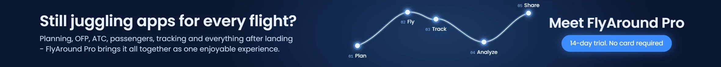 FlyAround Pro flight management app